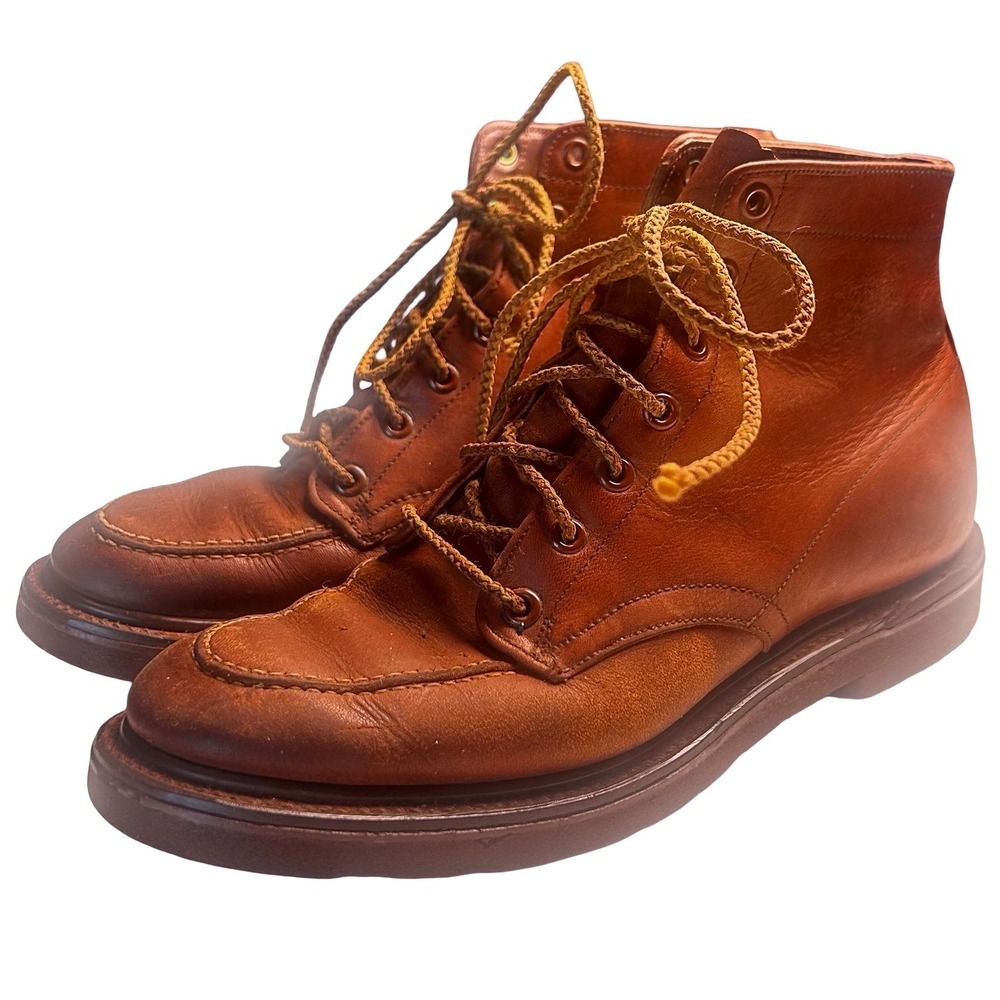 Roos/Atkins California Vintage Leather Lace Up Boots Size 6 Cush-N-Crepe